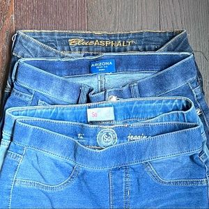 Lot of 4 Girls Jeggings, size 12/14.